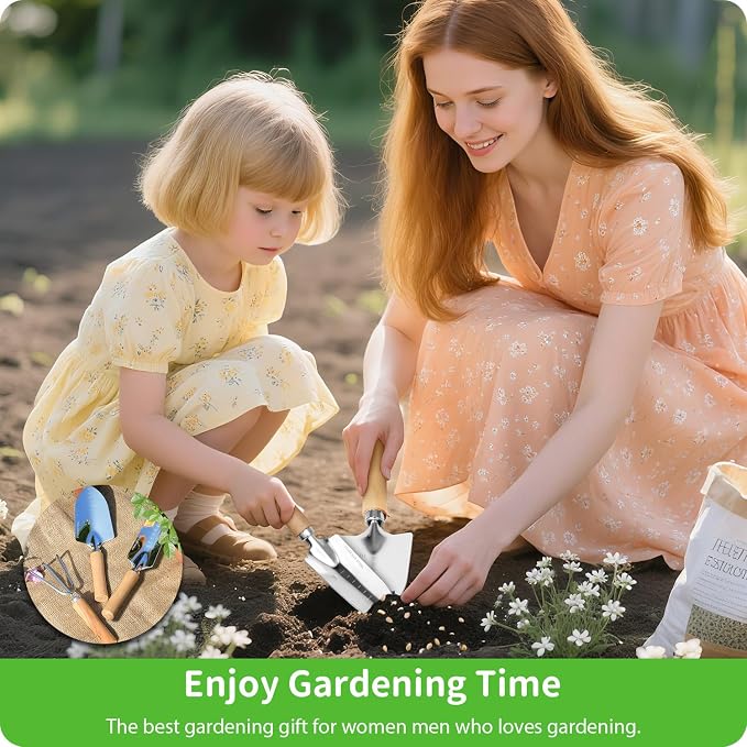 Garden Tool Set, 3 Pieces Gardening Kit - Image 3