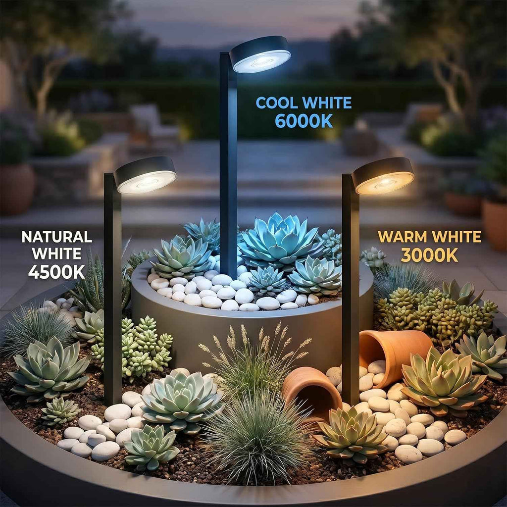 Upgraded 12 Pack Solar Pathway Lights Outdoor, 3 Color Temperatures | Switch Between Warm, Neutral & Cool White Lighting, Enhanced LED Brightness for Walkways, Gardens & Landscapes