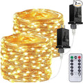2Pack Each 33Ft 100 LED Fairy Lights Plug in by BHCLIGHT