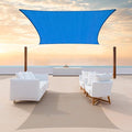 ColourTree TAPR1616 Custom Size 9' x 14' Blue Sun Shade Sail Canopy UV Block by ColourTree