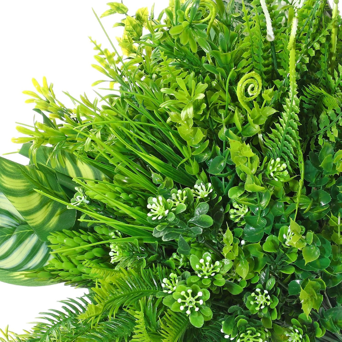 Cindeer 24 Pcs Artificial Flowers Plants for Outdoors, UV Resistant Artificial Fake Plastic Faux Flowers Plants Outdoor Indoor for Spring Summer Wedding Decors