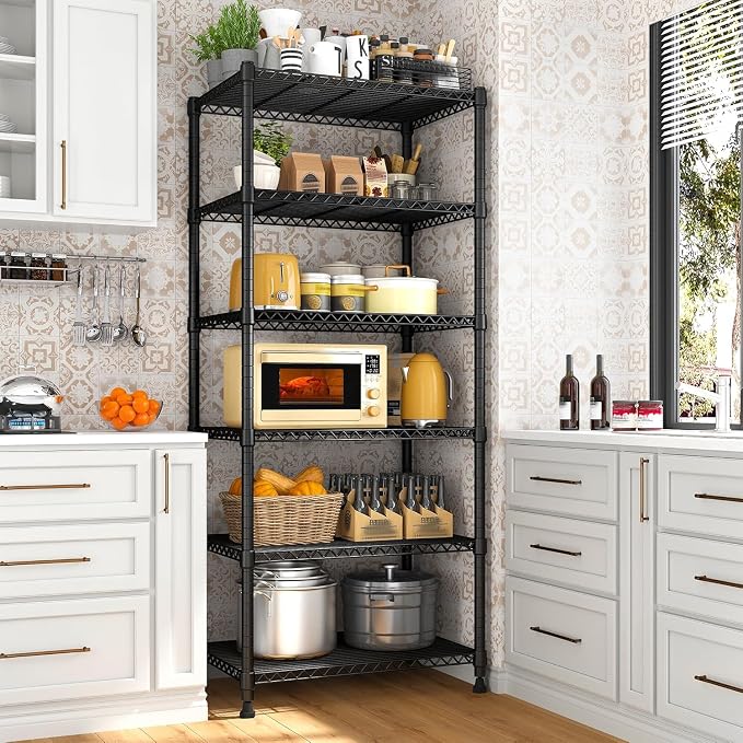Xcity Storage Shelves, 6 Tier Heavy Duty Metal Shelving Unit, 2400 LBS Capacity - Image 2