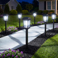12 Pack Solar Lights Outdoor Pathway, Modern Solar Garden Lights, Waterproof Auto On/Off LED Outdoor Solar Lights for Yard, Landscape Path, Walkway, Driveway Décor