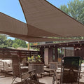 LOVE STORY Custom Size 6'x10'x11.7' Brown Sun Shade Sail Right Triangle by LOVESTORY