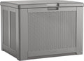 Rubbermaid Medium Resin Outdoor Storage Deck Box Weather Resistant Gray Deck by Rubbermaid