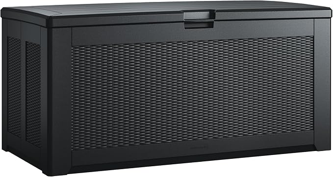 Rubbermaid Extra Large Resin Outdoor Storage Deck Box, Weather Resistant by Rubbermaid