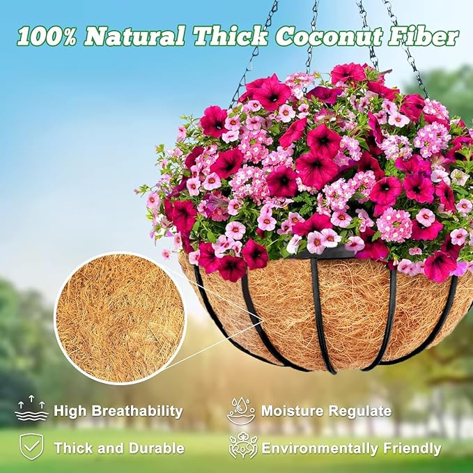 Y&M 2pcs 18“ Round Coconut Fiber Liner - Image 6
