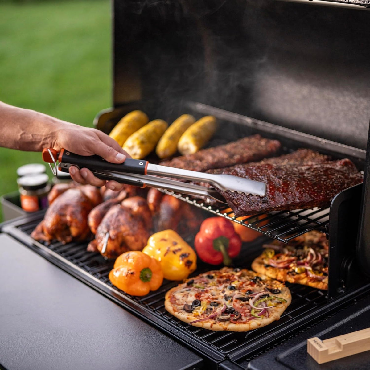 Traeger Grills BAC790 Stainless Steel BBQ Tongs Dishwasher Safe Grill Accessory