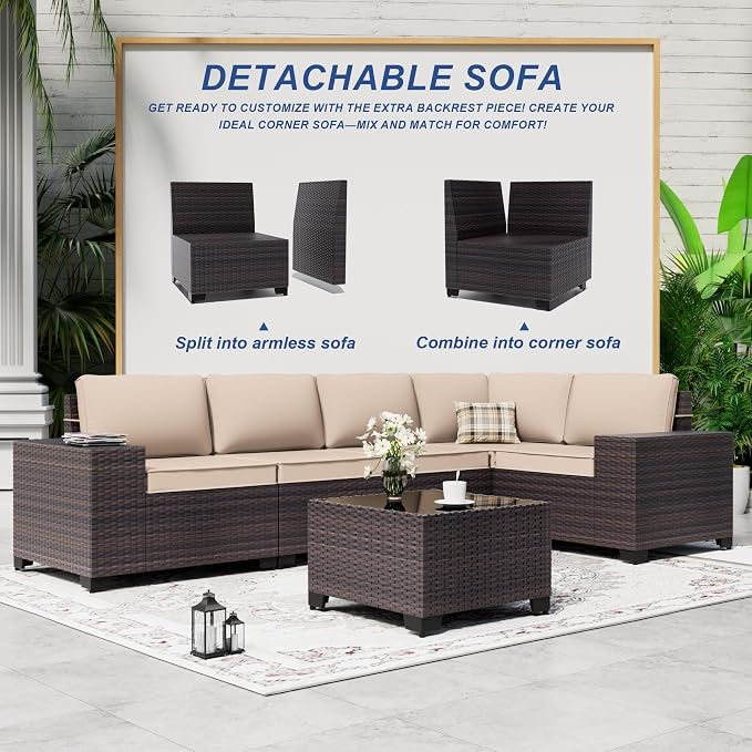 10 Pieces Patio Furniture Set - Image 9