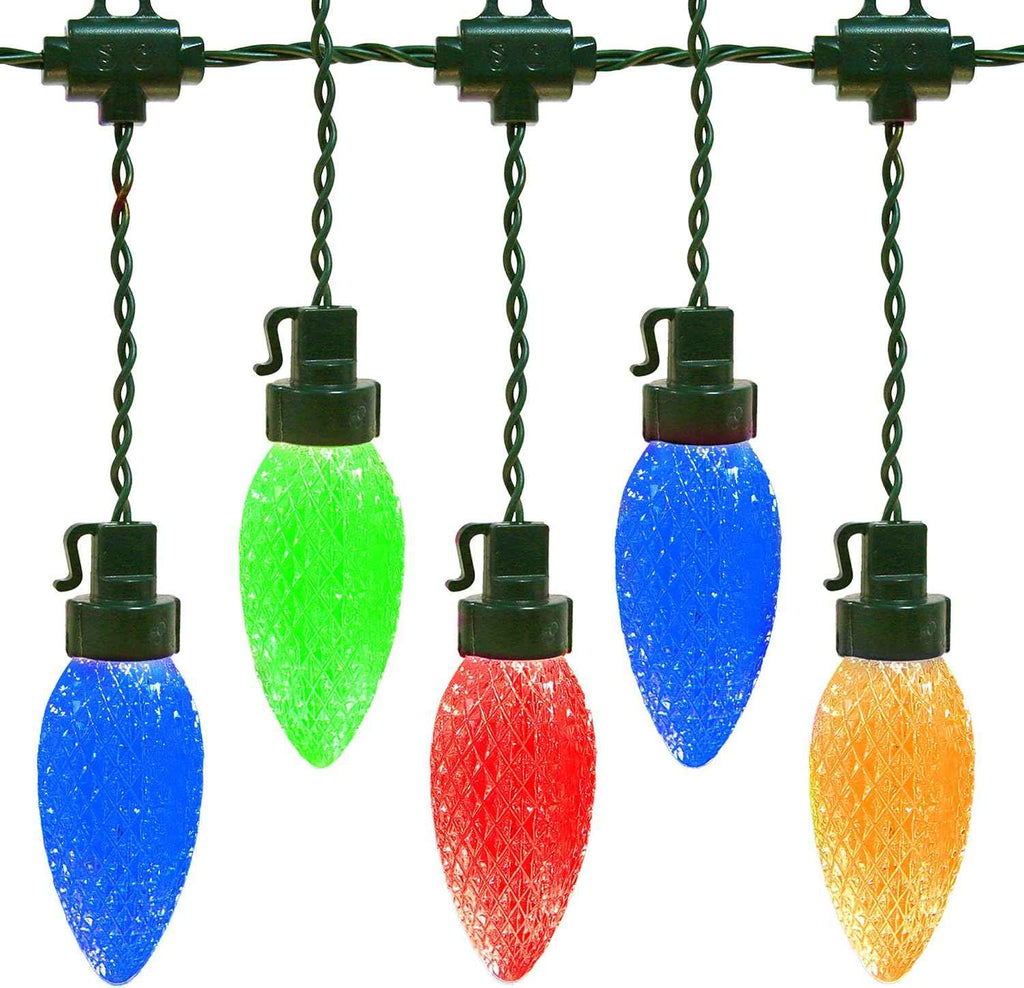 AWQ 35FT Outdoor Christmas String Lights 3.9in Large Pine Cone Multicolour | Christmas Lights Shatterproof & Waterproof Commercial Grade String Lights for Wedding Party Outdoor Christmas Decoration