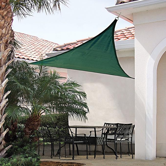 E&K Sunrise 19' x 19' x 19' Sun Shade Sail Triangle Canopy Shade Cover UV Block - Image 8