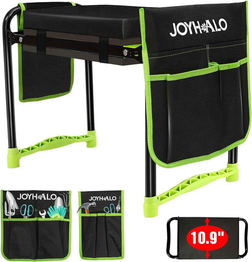 10.9in Wide Foldable Garden Kneeler and Seat, Heavy Duty with Thick Pad | Garden kneeler seat for seniors, Thick kneeling pad, Gardening stool, Foldable, Kneel & sit stool, Planting & weeding aid