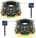 TW SHINE 2 Pack Solar Christmas Lights Decorations Outdoor, Total 400 LED 132 FT Solar Powered Outdoor Christmas Light with 8 Modes, Waterproof Christmas Decor for Home Tree Party Yard (Multi-colored)