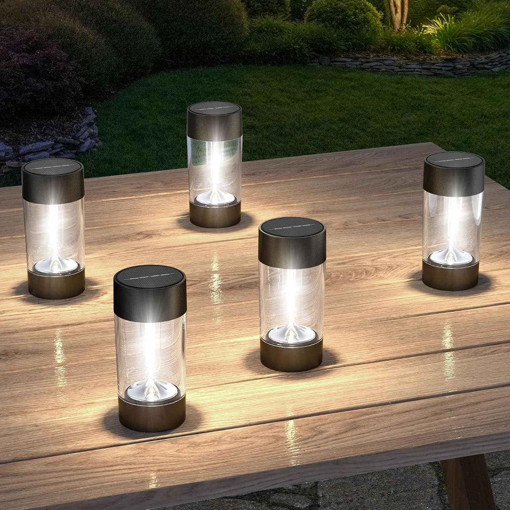 Eyrosa Solar Pathway Lights Outdoor Waterproof, 12 Pack, Cool White | Solar Landscape Lighting for Pathway Garden Yard Path Walkway Driveway Lawn Outside Décor