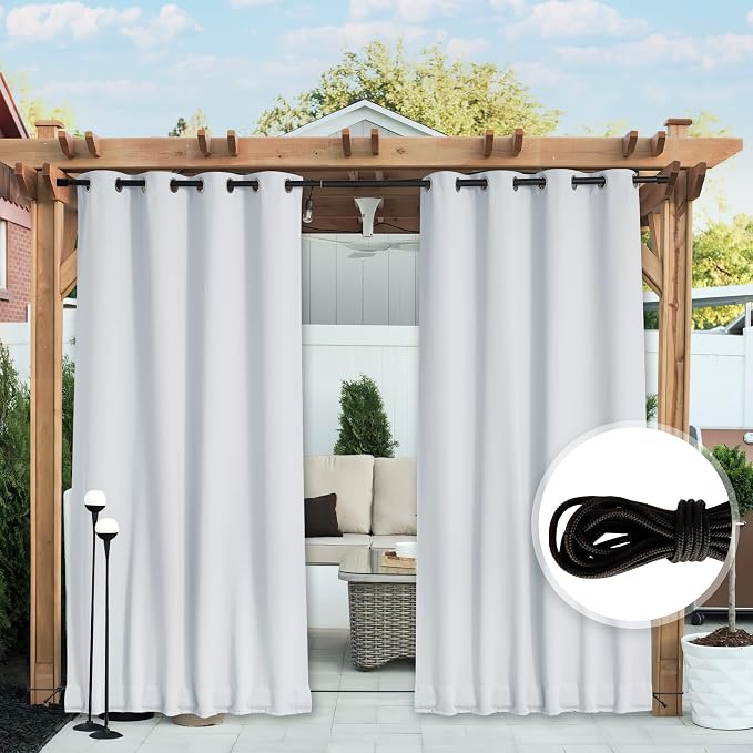 NICETOWN 2 Panels Outdoor Curtains - Image 5