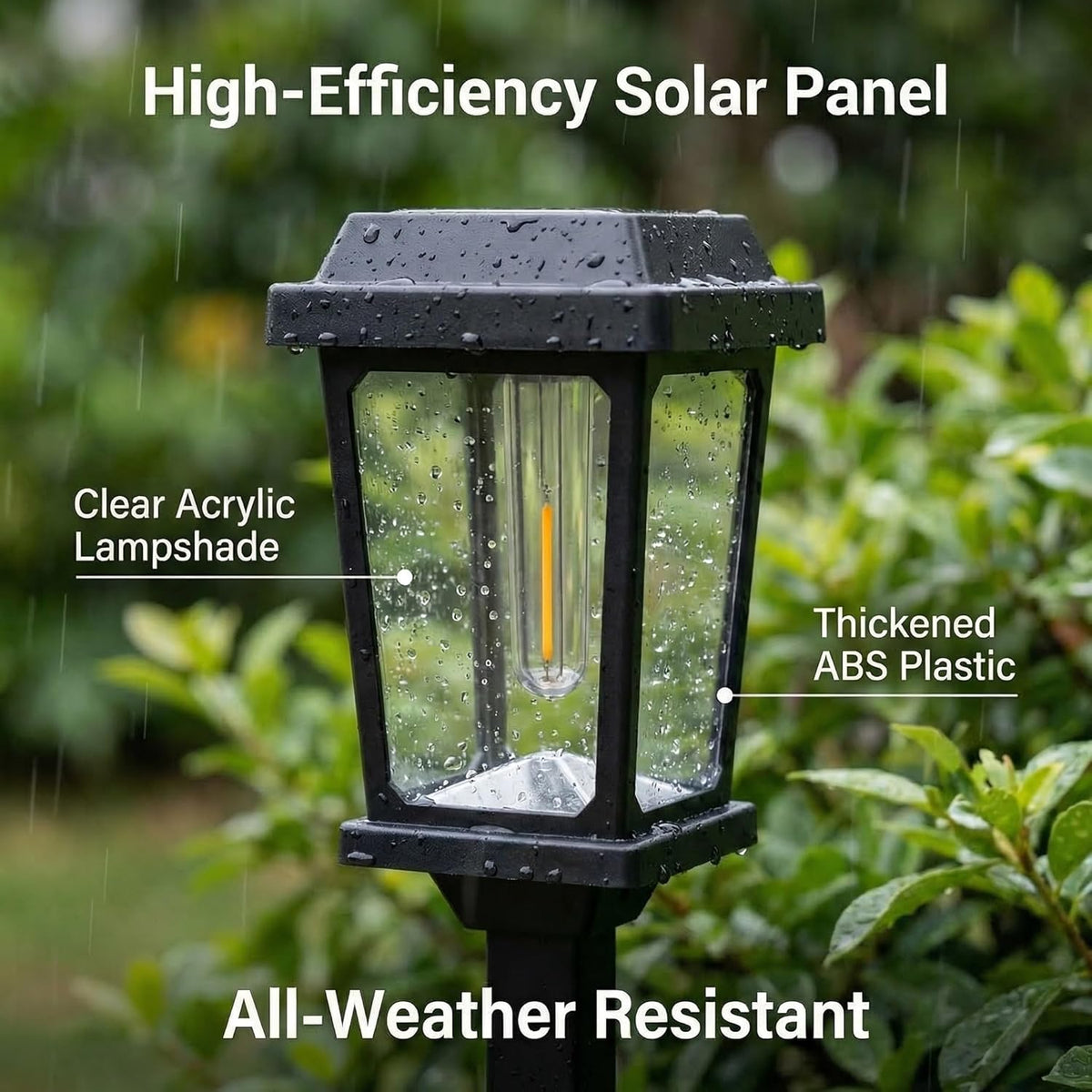 Solar Pathway Lights Outdoor 10 Pack, LED Solar Garden Lights | Auto On/Off Waterproof Solar Lights Outdoor Garden Pathway Lights for Yard Landscape Path Walkway Decorative, Warm White
