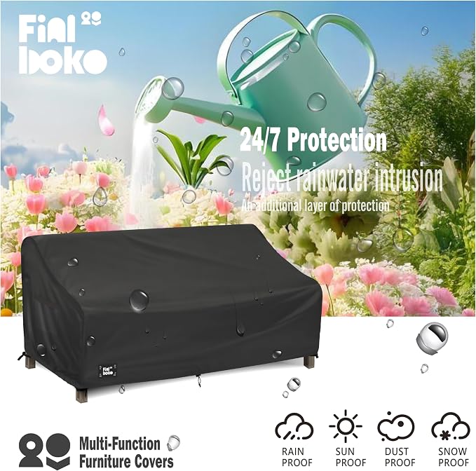 3-Seater Outdoor Couch Cover, 100% Waterproof Heavy Duty Patio Furniture Covers - Image 4