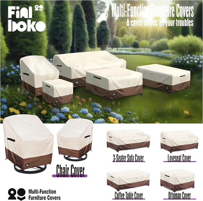 Outdoor Chair Covers, 100% Waterproof Heavy Duty Patio Furniture Covers - Image 4
