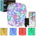 Outdoor String Lights, Rope Lights with Remote, Waterproof String Lights Outdoor Fairy Lights Twinkle Lights for Wedding, Patio, Pool, Christmas