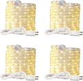 LED Light Rope, 48ft Waterproof Flexible Strip Lights, Indoor/ Outdoor, Connectable 2700K Warm White Landscape Tube Lighting for Bedroom, Home Decor, Garden, Patio, Porch, Yard, Deck, Party Holiday