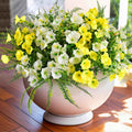 Outdoor Artificial Bushes Plants,UV Resistant Fake Greenery Stems Shrubs Faux Greenery for Outdoor Front Porch Window Box Decorations 8pcs