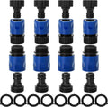 Bates- Garden Hose Quick Connectors, 4 Set, 3/4" Male Female Hose Fittings | Quick Release Plastic Water Hose Connector for Garden Irrigation & Outdoor Use