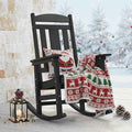 LUE BONA Rocking Chair Outdoor, Weather Resistant Poly Plastic Rocker Chairs