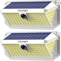 TECKNET 461 LED Solar Powered Outdoor Lights, 270° Angle & 3 Lighting Modes by Tecknet