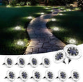SOLPEX Solar Lights Outdoor Waterproof, 12 Pack Solar Ground Lights, Solar Garden Lights Landscape Lighting for Pathway Driveway Patio Backyard Walkway (Cool White) | IP65 Waterproof Stainless Steel Landscape Lighting for Driveway, Pathway, Garden, Pat...