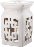 Safavieh Castle Gardens Collection Beijing Filigree Antique White Glazed by SAFAVIEH
