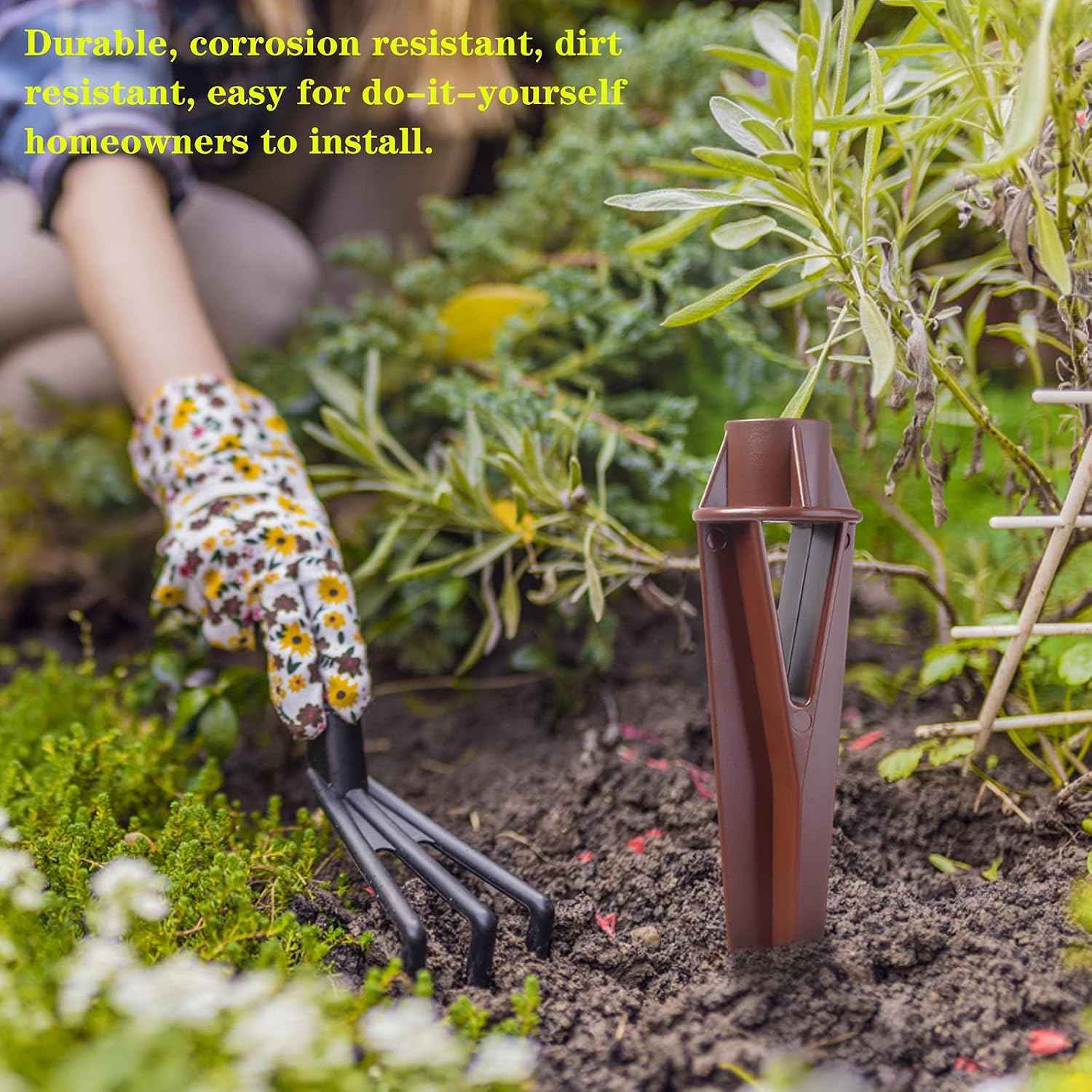 Ground Stake Spike for Outdoor Landscape Spot Path Solar Flood Light Replacement Light Stake Spike Part Holder, 1/2"-14 NPSM Thread Compatible with Kichler Landscape Lighting