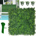 10"x 10"(16 P), UV-Anti Artificial Grass Wall Panel, 4-Layer Leaf | Faux Boxwood Greenery, Indoor Outdoor Patio Balcony Occlusion, Ivy Fence Covering Privacy, Garden Backyard Backdrop Decor