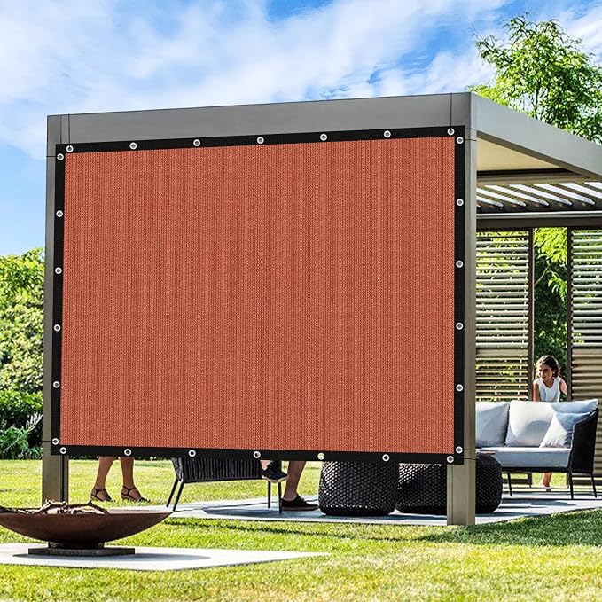 Artpuch 90% Sun Shade Cloth, 8 x 14 FT Pergola Shade Cover Canopy by Artpuch