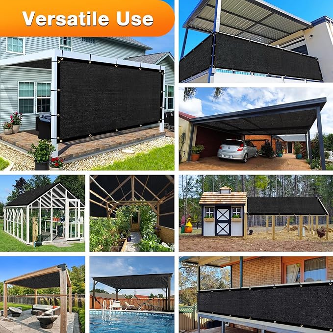 Artpuch Outdoor Pergola Shade Cover 6x14 FT Sun Shade Cloth - Image 6