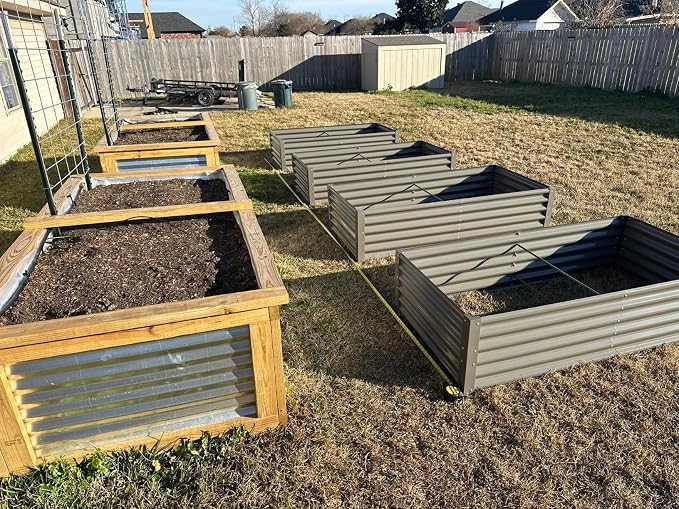 A ANLEOLIFE 16-Pack Deep Root Galvanized Raised Garden Beds Outdoor - Image 5