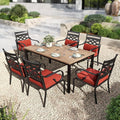 PHI VILLA 7 Pieces Outdoor Dining Set by PHIVILLAThepioneerofcomfortablehouseholdsupplies