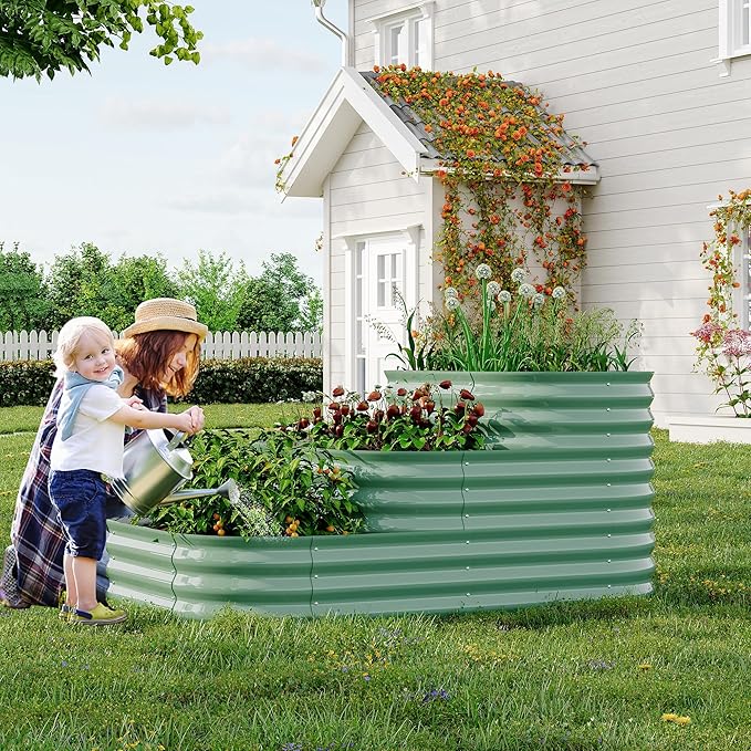 Galvanized Raised Garden Bed Kit – 61x42x31 in Outdoor Planter Box - Image 5