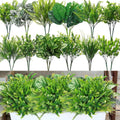 Cindeer 24 Pcs Artificial Flowers Plants for Outdoors, UV Resistant Artificial Fake Plastic Faux Flowers Plants Outdoor Indoor for Spring Summer Wedding Decors
