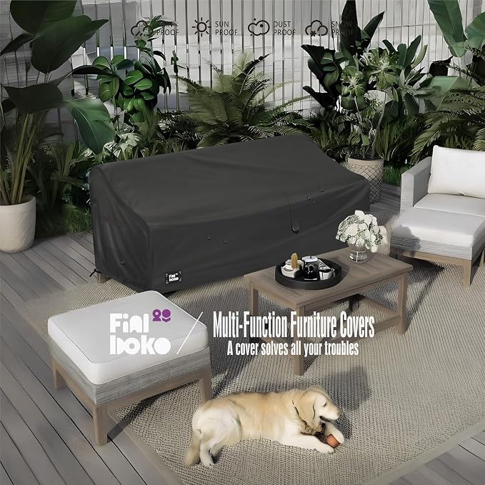 3-Seater Outdoor Couch Cover, 93Wx40Dx35H Inches Patio Furniture Covers - Image 7