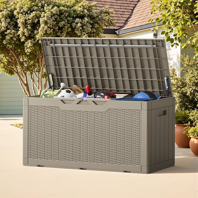 Greesum Outdoor Storage Box 100 Gallon Storage Bin - Image 3