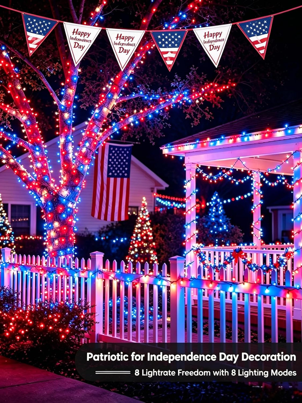 Toodour Halloween Lights RGB String Light, 131ft 350LED Orange Purple Light | Remote & Timer, Waterproof, Color Changing Twinkle Tree Lights for Home Porch Party Holiday Indoor Outdoor Halloween Decor