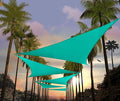 Amgo Custom Size 12' x 12' x 12' Turquoise Triangle Sun Shade Sail Order to by Amgo