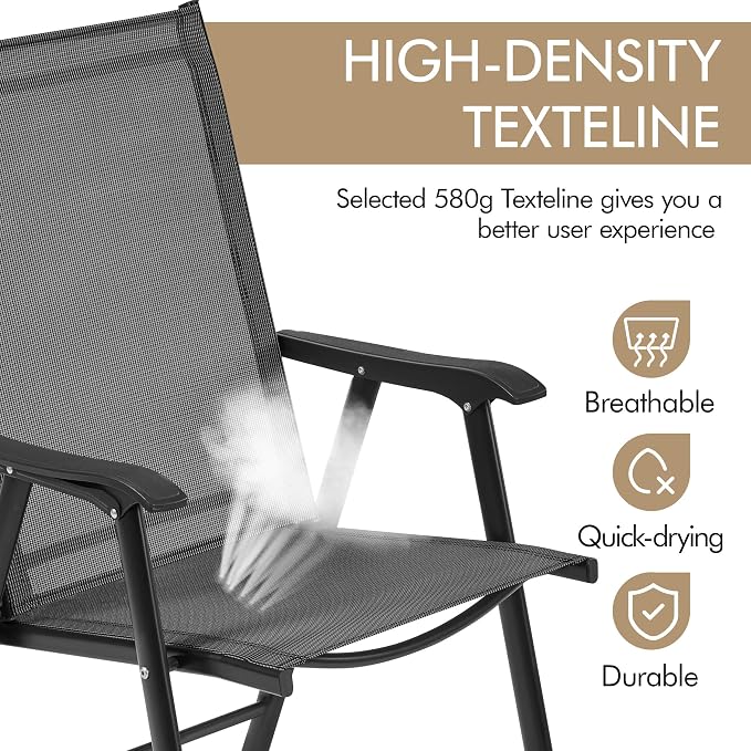 Yaheetech Patio Dining Chairs Set of 4 - Image 7