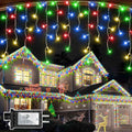 1620 LED Christmas Lights Outdoor 164 FT with 360Drops, Christmas Decorations Hanging Lights 12 Modes, Dimmable Outsite Fairy String Lights for Wedding Party Holiday Winter Wonderland Decor Multicolor
