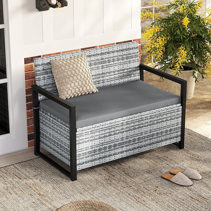 Tangkula 40 Gallon Outdoor Bench - Image 8
