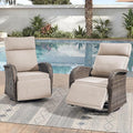 Zero Gravity Patio Swivel Rocking Recliner Chairs Set of 2 by JelwalyPatioFurnitureSet