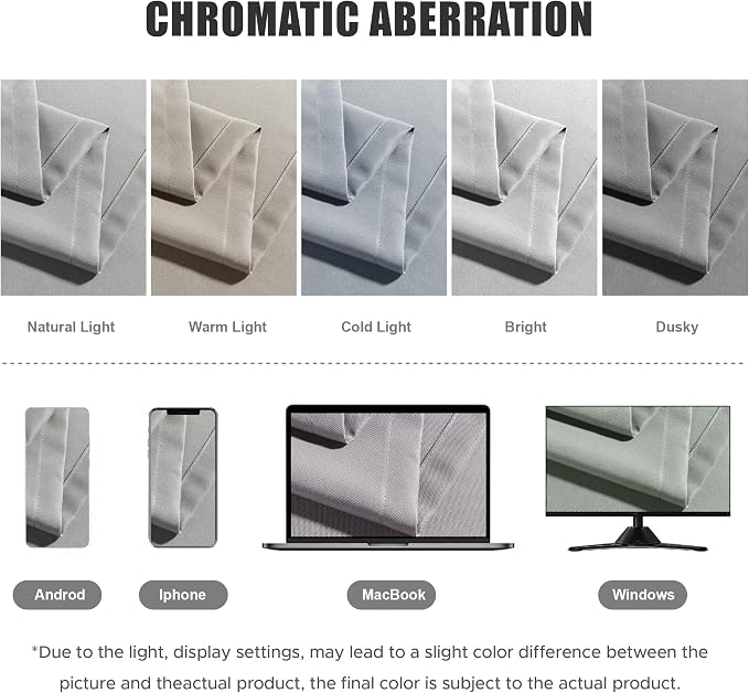 BONZER Outdoor Curtains for Patio Waterproof Thick Privacy Grommet Light - Image 5