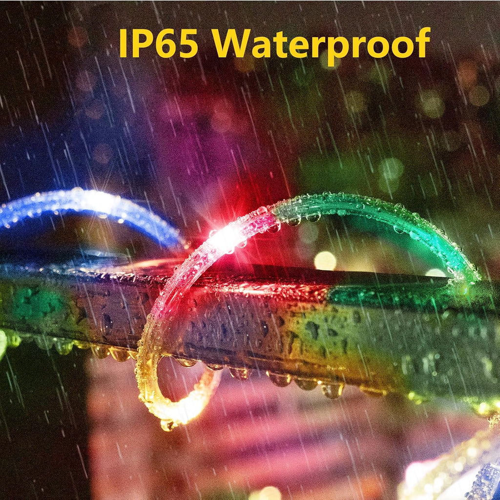 KNONEW 164FT 1000LED Rope Lights for Outside,Outdoor String Lights Waterproof 8 Modes Clear Tube Light for Indoor,Bedroom,Wedding,Garden,Patio,Christmas,Tree,Rv,Holiday Decoration(Multicolor) | 8 Modes,Timer,Memory Function Rope Lighting String Lights ...
