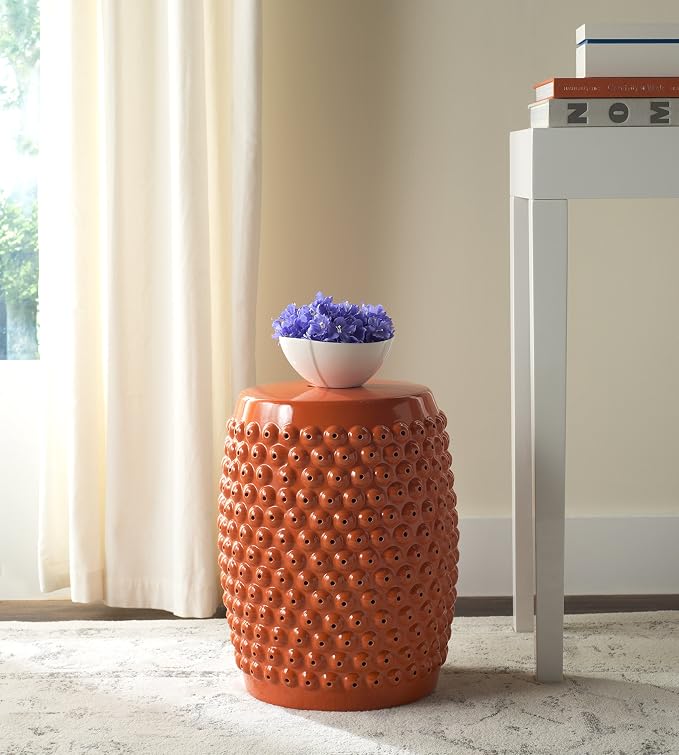 Safavieh Stella Glazed Ceramic Decorative Garden Stool - Image 3