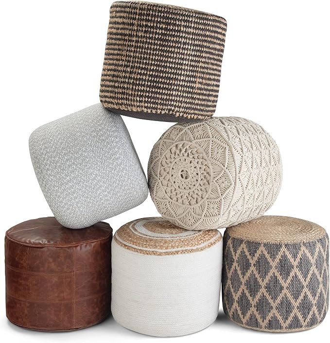 SIMPLIHOME Coates Round Pouf - Image 10